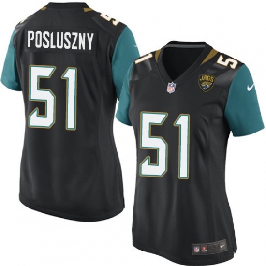 Women's Nike Jacksonville Jaguars #51 Paul Posluszny Game Black Alternate NFL Jersey - Ujersey