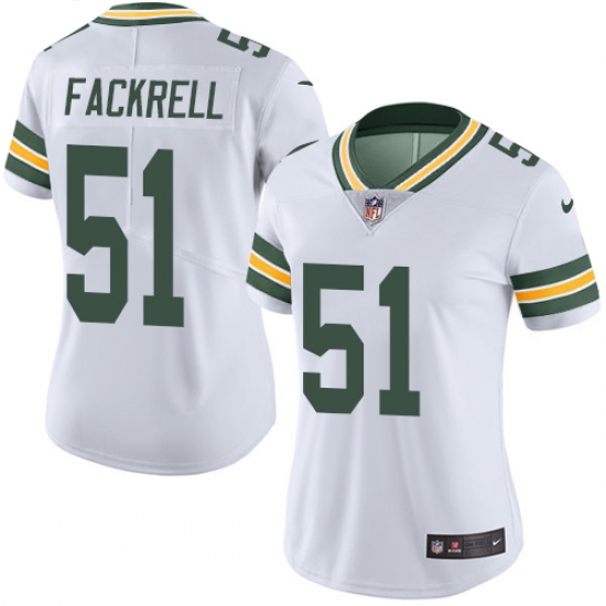 Women's Nike Green Bay Packers #51 Kyler Fackrell White Vapor Untouchable Limited Player NFL Jersey - Ujersey
