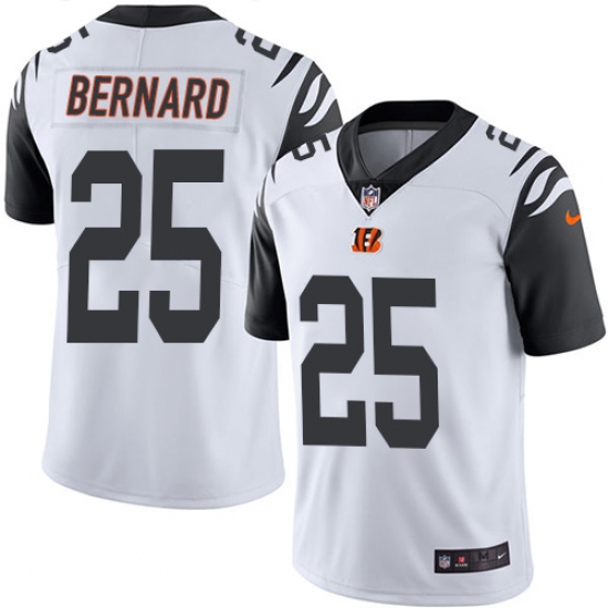 Men's Nike Cincinnati Bengals #25 Giovani Bernard Limited White Rush Vapor Untouchable NFL Jersey - Ujersey