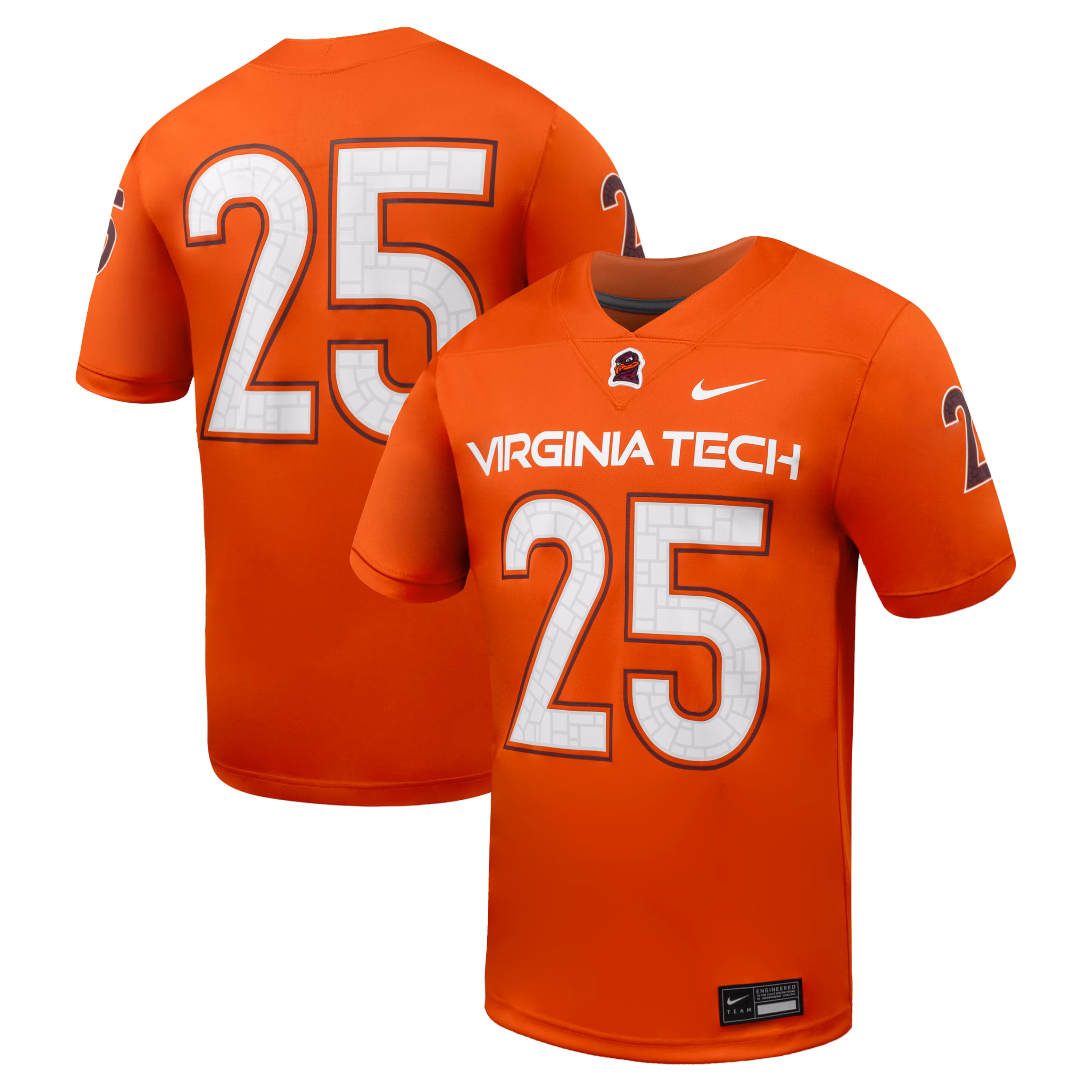 Men's Nike Orange Virginia Tech Hokies Replica Football Jersey - SUjersey01