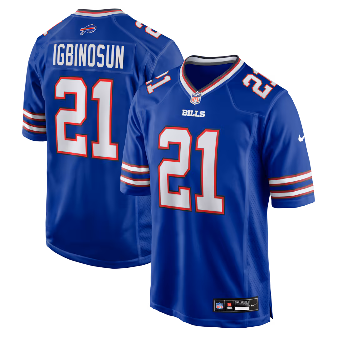 Men's Buffalo Bills Davison Igbinosun Nike Royal Team Game Jersey - Ujersey