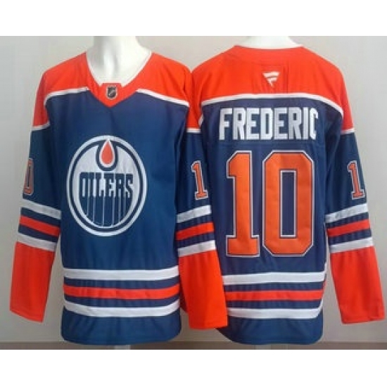Men's Edmonton Oilers #18 Zach Hyman Blue Authentic Jersey - Ujersey