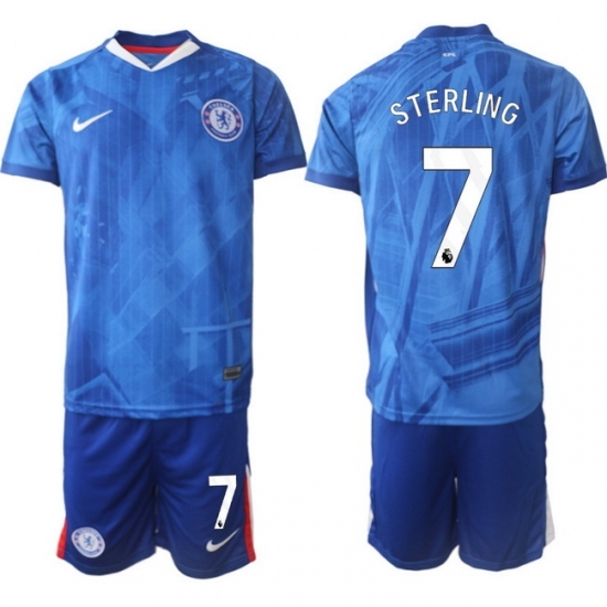 Men Chelsea 2026 Soccer Jerseys Blue #7 STERLING