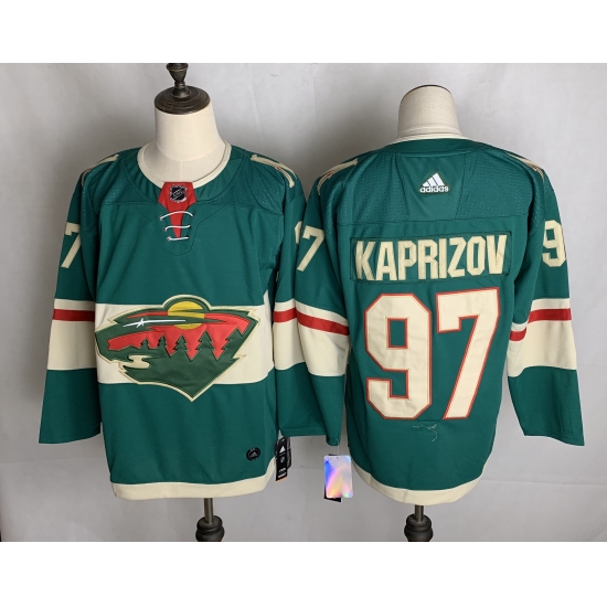 Men's Minnesota Wild #97 Kirill Kaprizov Fanatics Branded Green Home Breakaway Replica Jersey - Ujersey