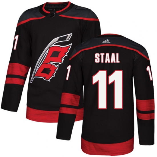 Men's Adidas Carolina Hurricanes #11 Jordan Staal Authentic Black Alternate NHL Jersey - Ujersey