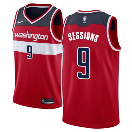 Youth Nike Washington Wizards #9 Ramon Sessions Swingman Red NBA Jersey - Icon Edition - Ujersey
