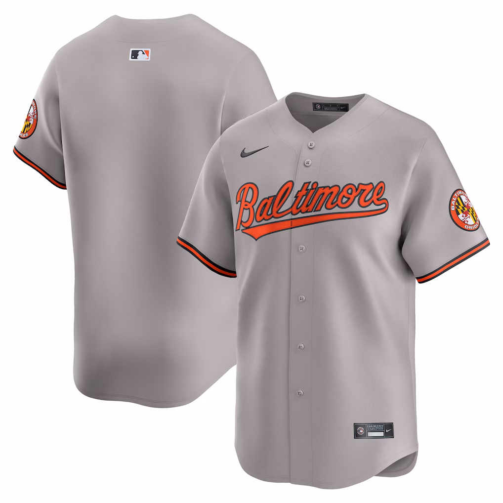 Men's Baltimore Orioles Nike Gray Road Limited Jersey - Ujersey