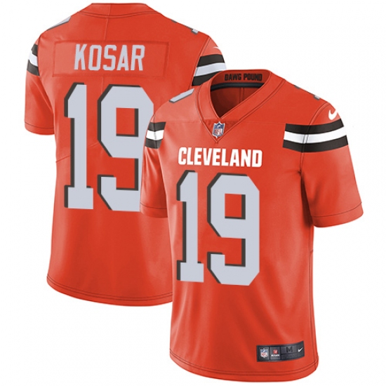 Youth Nike Cleveland Browns #19 Bernie Kosar Orange Alternate Vapor Untouchable Limited Player NFL Jersey - Ujersey