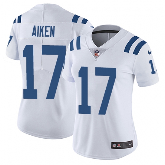 Women's Nike Indianapolis Colts #17 Kamar Aiken White Vapor Untouchable Limited Player NFL Jersey - Ujersey