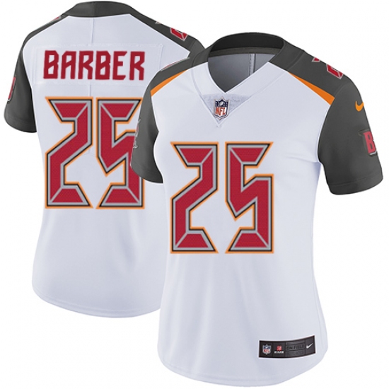 Women's Nike Tampa Bay Buccaneers #25 Peyton Barber White Vapor Untouchable Elite Player NFL Jersey - Ujersey