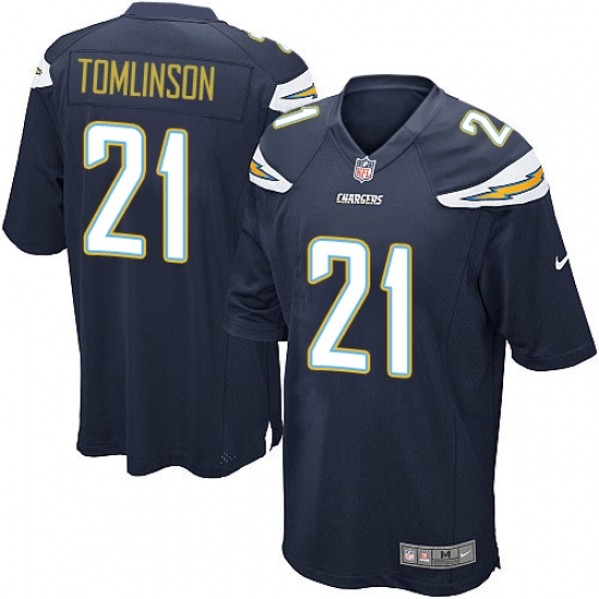 Men's Nike Los Angeles Chargers #21 LaDainian Tomlinson Game Navy Blue Team Color NFL Jersey - Ujersey