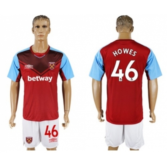 West Ham United #46 Howes Home Soccer Club Jersey