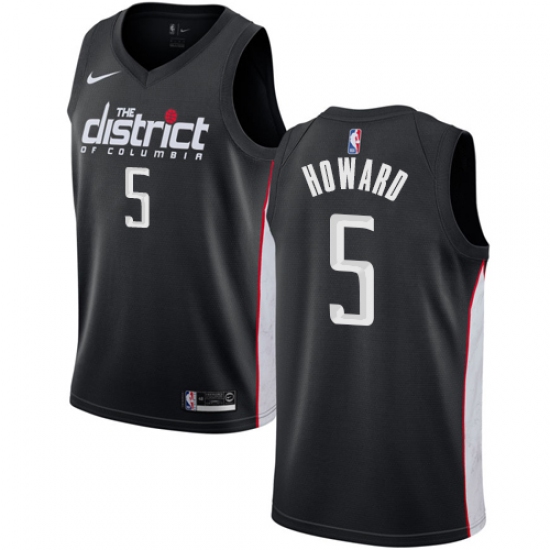 Women's Nike Washington Wizards #5 Juwan Howard Swingman Black NBA Jersey - City Edition - Ujersey