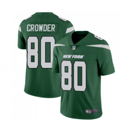 Youth New York Jets #80 Jamison Crowder Green Team Color Vapor Untouchable Limited Player Football Jersey - Ujersey
