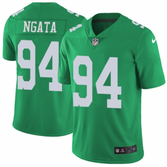 Men's Nike Philadelphia Eagles #94 Haloti Ngata Limited Green Rush Vapor Untouchable NFL Jersey - Ujersey