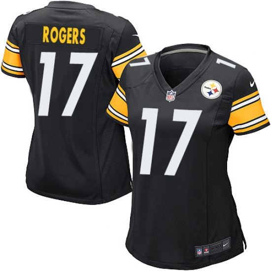 Women's Nike Pittsburgh Steelers #17 Eli Rogers Game Black Team Color NFL Jersey - Ujersey
