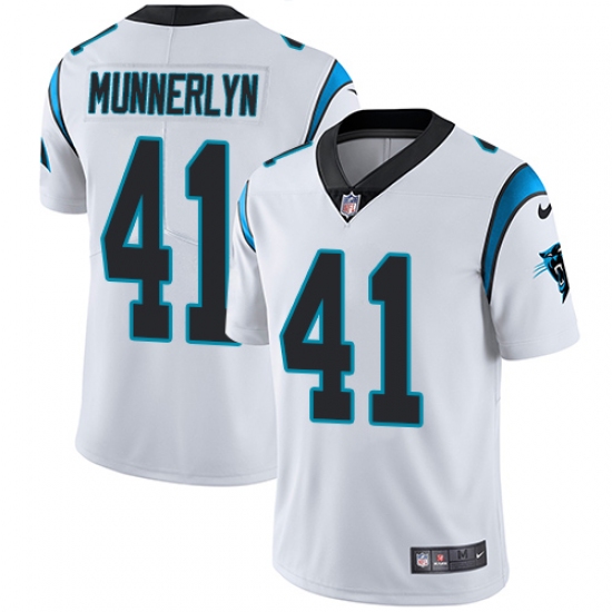Youth Nike Carolina Panthers #41 Captain Munnerlyn White Vapor Untouchable Limited Player NFL Jersey - Ujersey