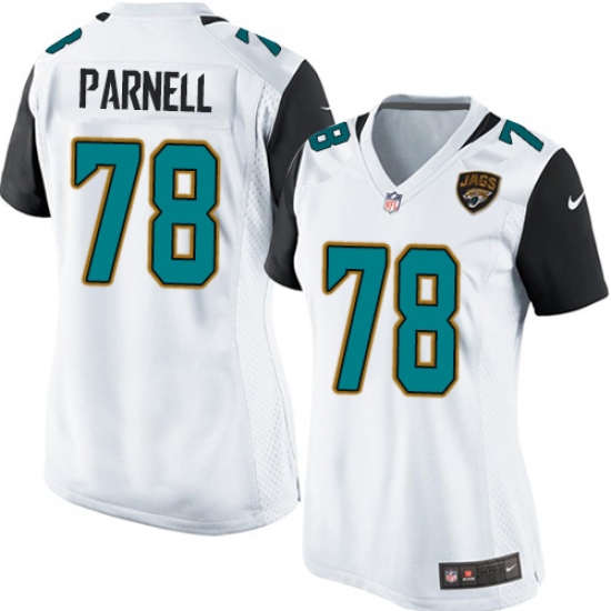 Women's Nike Jacksonville Jaguars #78 Jermey Parnell Game White NFL Jersey - Ujersey