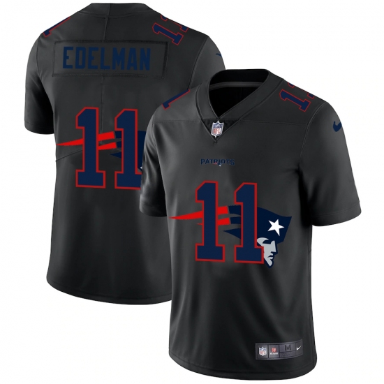 Men's New England Patriots #11 Julian Edelman Black Nike Black Shadow Edition Limited Jersey - Ujersey