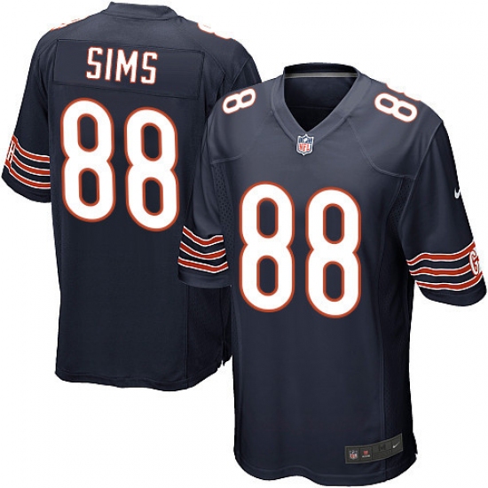 Men's Nike Chicago Bears #88 Dion Sims Game Navy Blue Team Color NFL Jersey - Ujersey