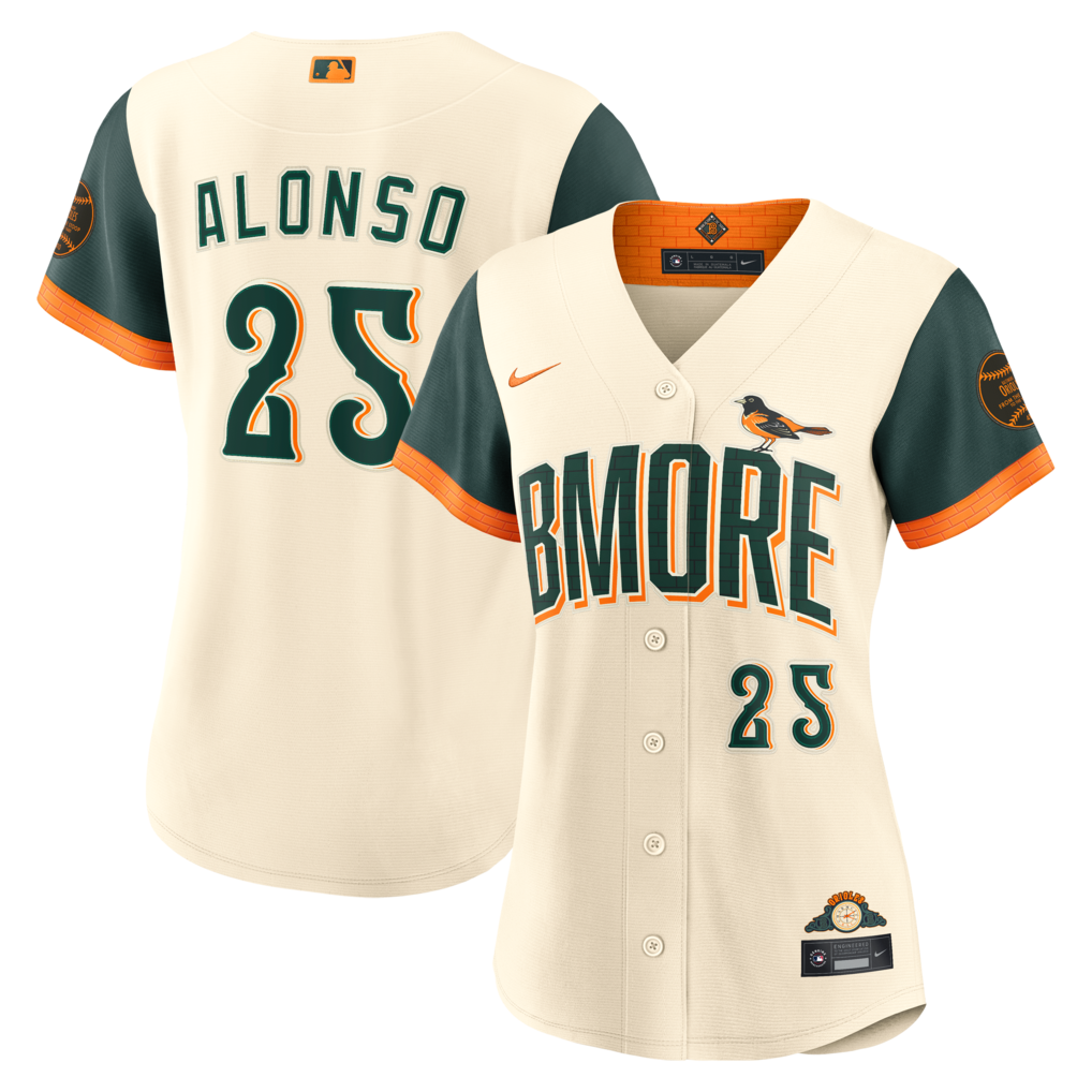Women's Baltimore Orioles Pete Alonso Nike Cream 2026 City Connect Stadium Jersey - Ujersey Shop