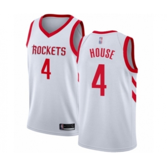 Women's Houston Rockets #4 Danuel House Swingman White Basketball Jersey - Association Edition - Ujersey