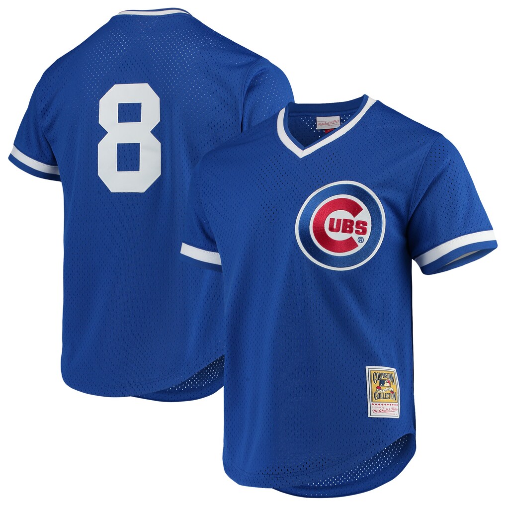Men's Chicago Cubs Andre Dawson Mitchell & Ness Royal Authentic Batting Practice Jersey - Ujersey