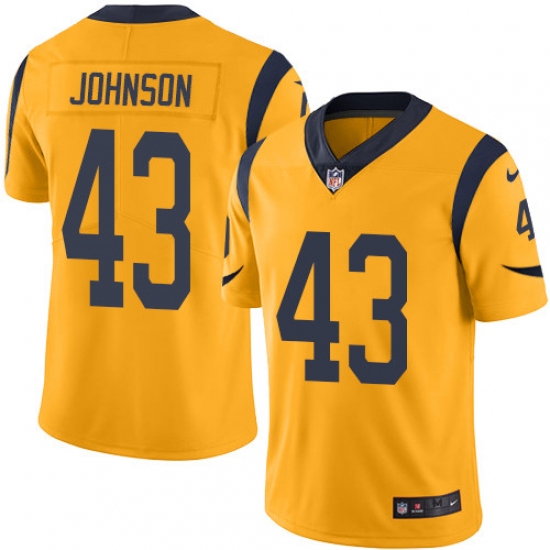 Youth Nike Los Angeles Rams #43 John Johnson Limited Gold Rush Vapor Untouchable NFL Jersey - Ujersey