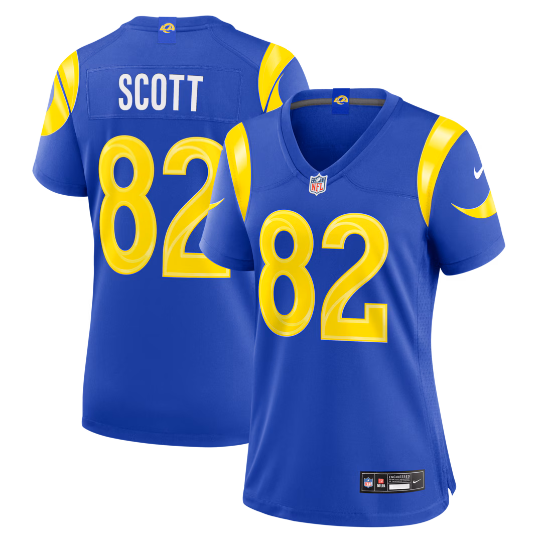 Women's Los Angeles Rams Tyler Scott Nike Royal Team Game Jersey - Ujersey