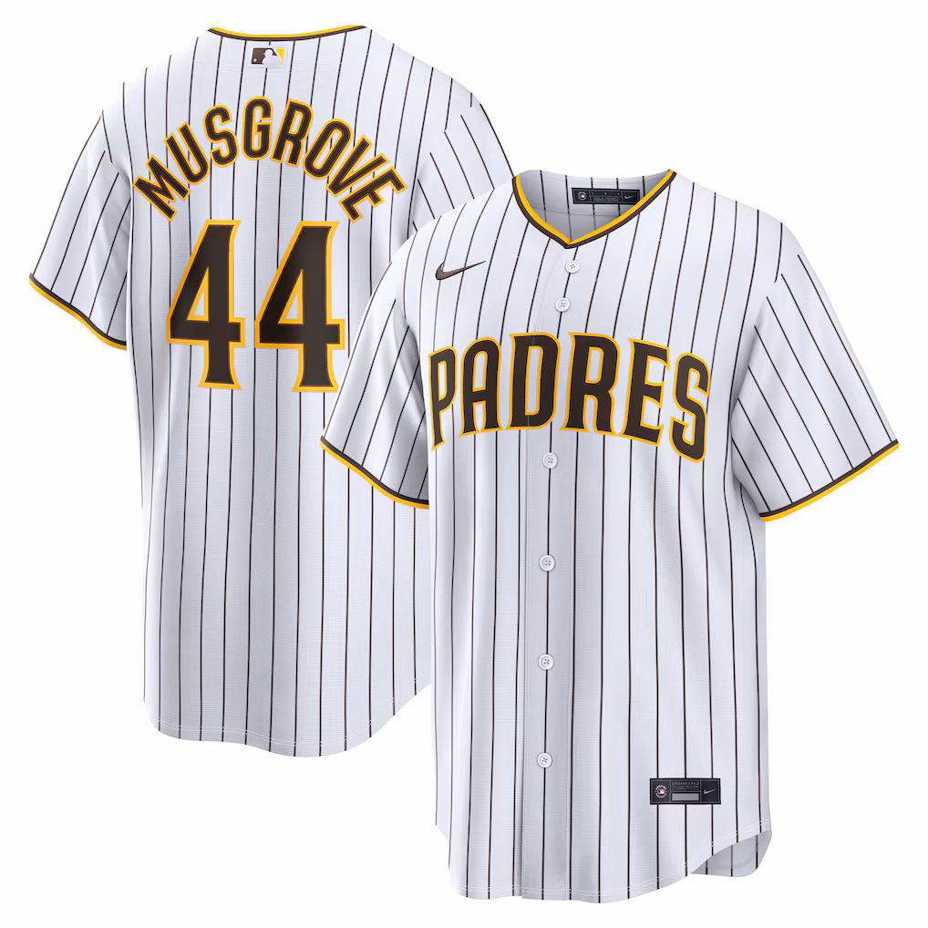 Men's San Diego Padres Joe Musgrove Nike White Home Replica Jersey - Ujersey Shop