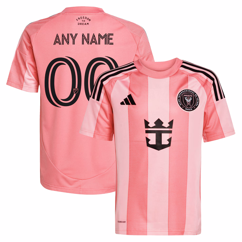 Youth Inter Miami CF adidas Light Pink 2025 Euforia Replica Custom Jersey