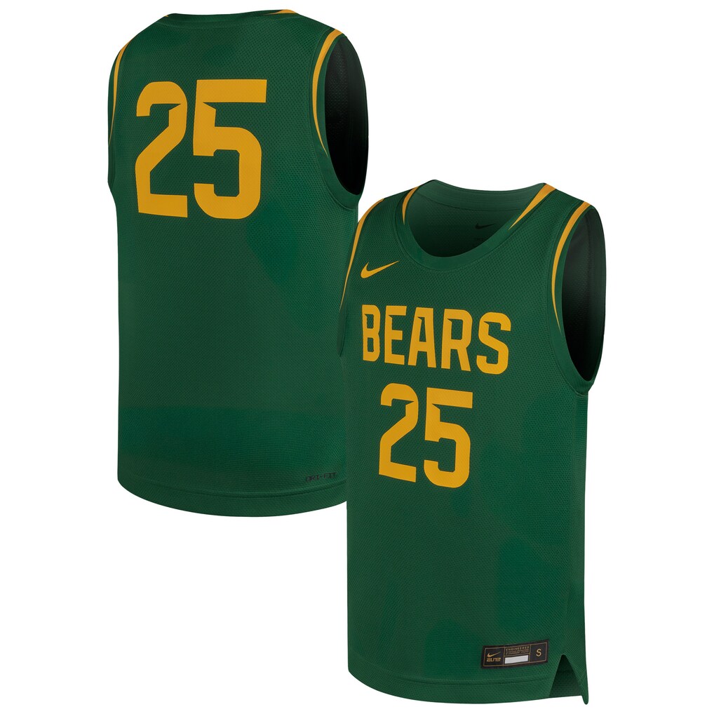Youth Nike #25 Forest Green Baylor Bears Replica Basketball Jersey - ujerseystore