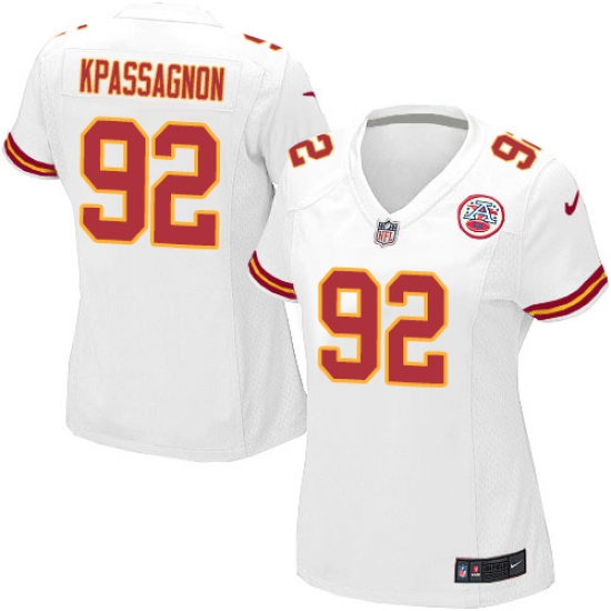 Women's Nike Kansas City Chiefs #92 Tanoh Kpassagnon Game White NFL Jersey - Ujersey