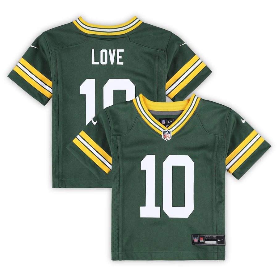 Toddler Green Bay Packers Jordan Love Nike Green Game Jersey - Ujersey