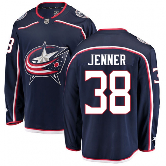Youth Columbus Blue Jackets #38 Boone Jenner Fanatics Branded Navy Blue Home Breakaway NHL Jersey - Ujersey