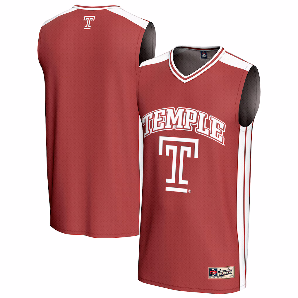 Men's GameDay Greats Red Temple Owls Basketball Jersey