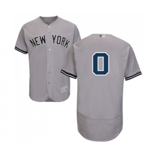 Men's New York Yankees #0 Adam Ottavino Grey Road Flex Base Authentic Collection Baseball Jersey - Ujersey