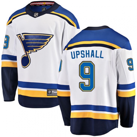 Men's St. Louis Blues #9 Scottie Upshall Fanatics Branded White Away Breakaway NHL Jersey - Ujersey