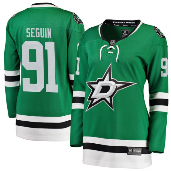 Women's Dallas Stars #91 Tyler Seguin Fanatics Branded Green Home Breakaway NHL Jersey - Ujersey