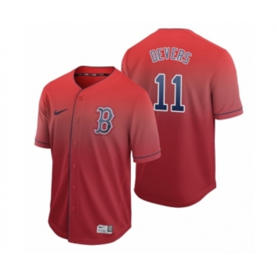 Youth Boston Red Sox #11 Rafael Devers Red Fade Nike Jersey - Ujersey