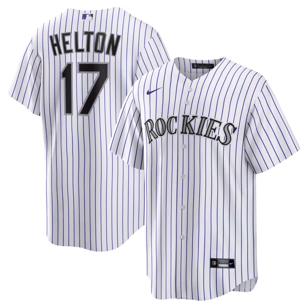Men's Colorado Rockies Todd Helton Nike White Home Retired Player Replica Jersey