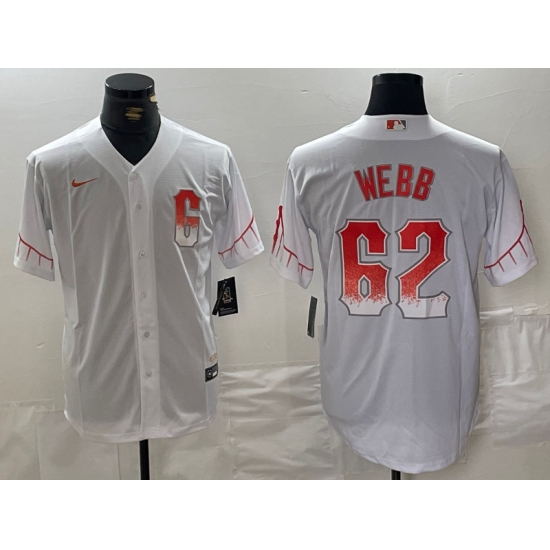 Men's San Francisco Giants #62 Logan Webb White City Connect Stitched Cool Base Nike Jersey - Ujersey