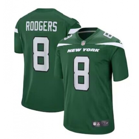 Men's New York Jets #8 Aaron Rodgers Green 2023 Vapor Untouchable Stitched Nike Limited Jersey - Ujersey