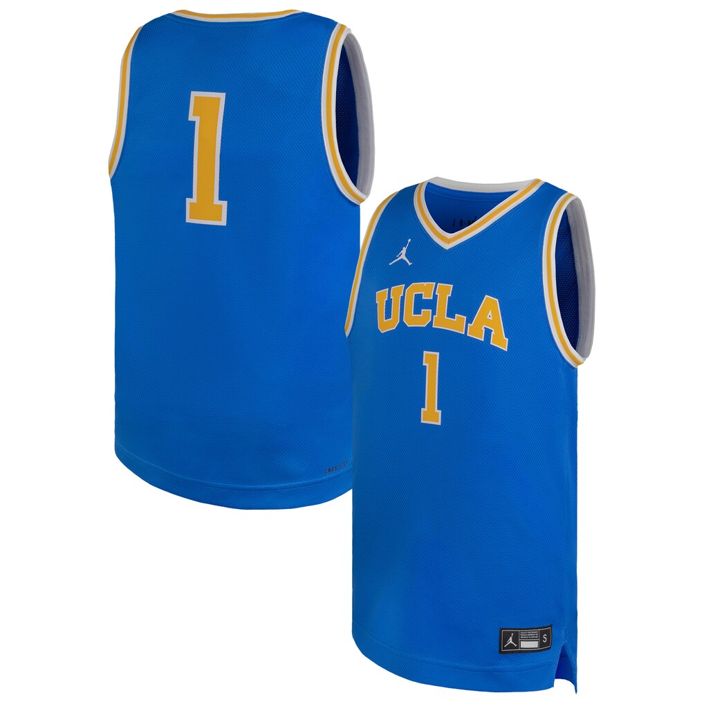 Youth Jordan Brand #1 Blue UCLA Bruins Replica Basketball Jersey - Ujersey