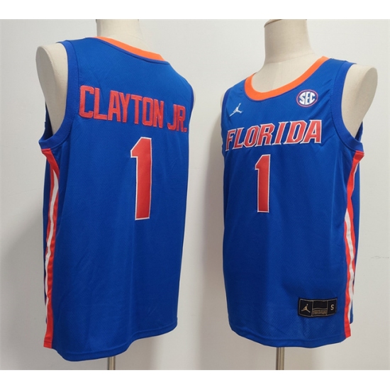 Men's Florida Gators #1 Walter Clayton Jr. Royal Stitched Basketball Jersey