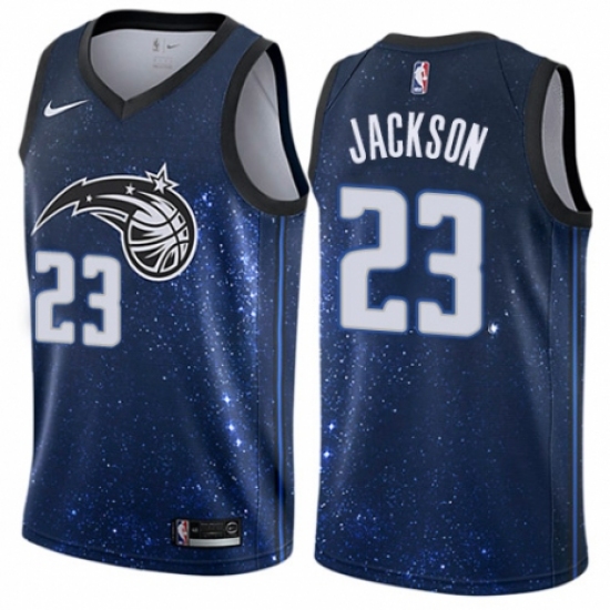 Youth Nike Orlando Magic #23 Justin Jackson Swingman Blue NBA Jersey - City Edition - Ujersey
