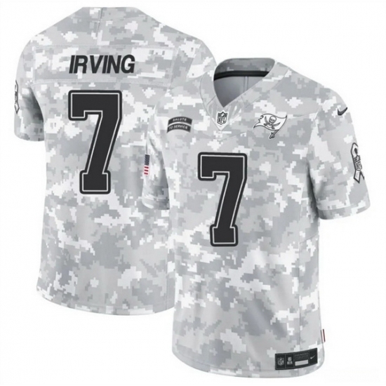 Men's Tampa Bay Buccaneers #7 Bucky Irving 2024 F U S E Arctic Camo Salute To Service Limited Stitched Football Jersey - Ujersey