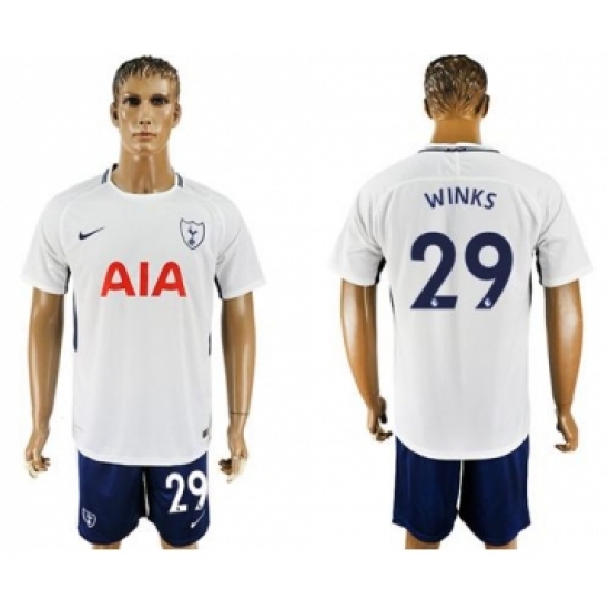 Tottenham Hotspur #29 Winks White Blue Soccer Club Jersey