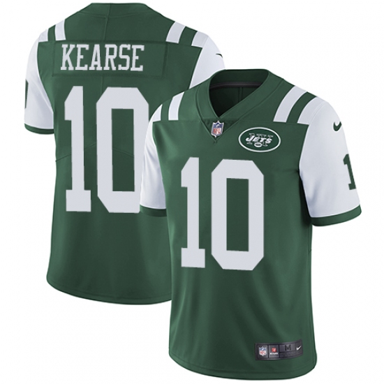 Men's Nike New York Jets #10 Jermaine Kearse Green Team Color Vapor Untouchable Limited Player NFL Jersey - Ujersey