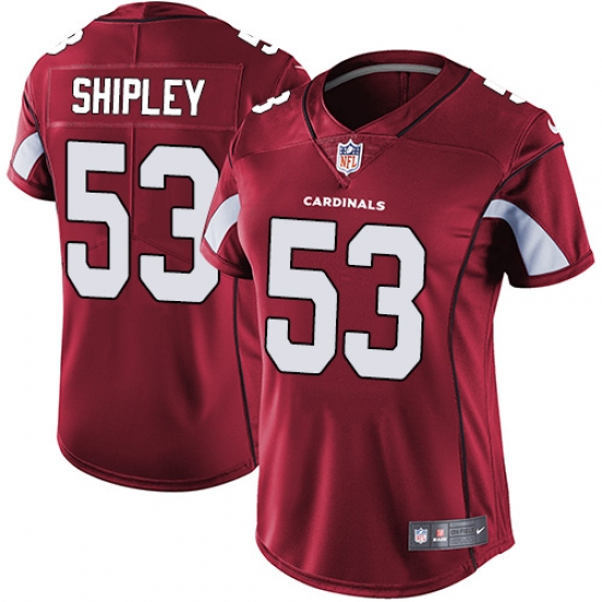 Women's Nike Arizona Cardinals #53 A.Q. Shipley Red Team Color Vapor Untouchable Limited Player NFL Jersey - Ujersey